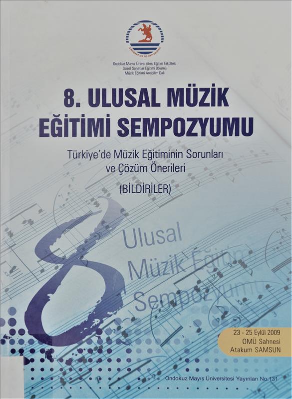 Türkiye'de müzik eğitiminin sorunları ve çözüm önerileri bildiriler kitabı