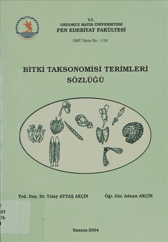 Bitki taksonomisi terimleri sözlüğü 