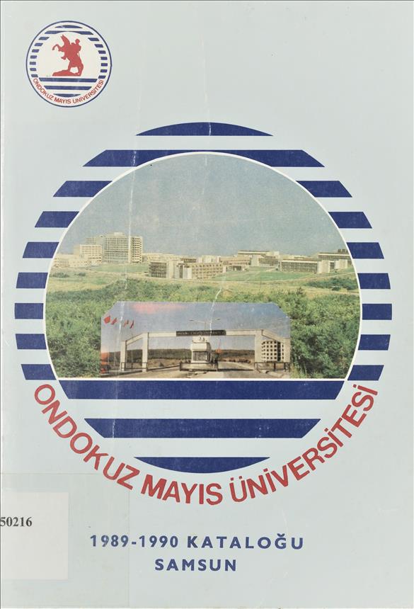 Ondokuz Mayıs Üniversitesi 1989-1990 kataloğu
